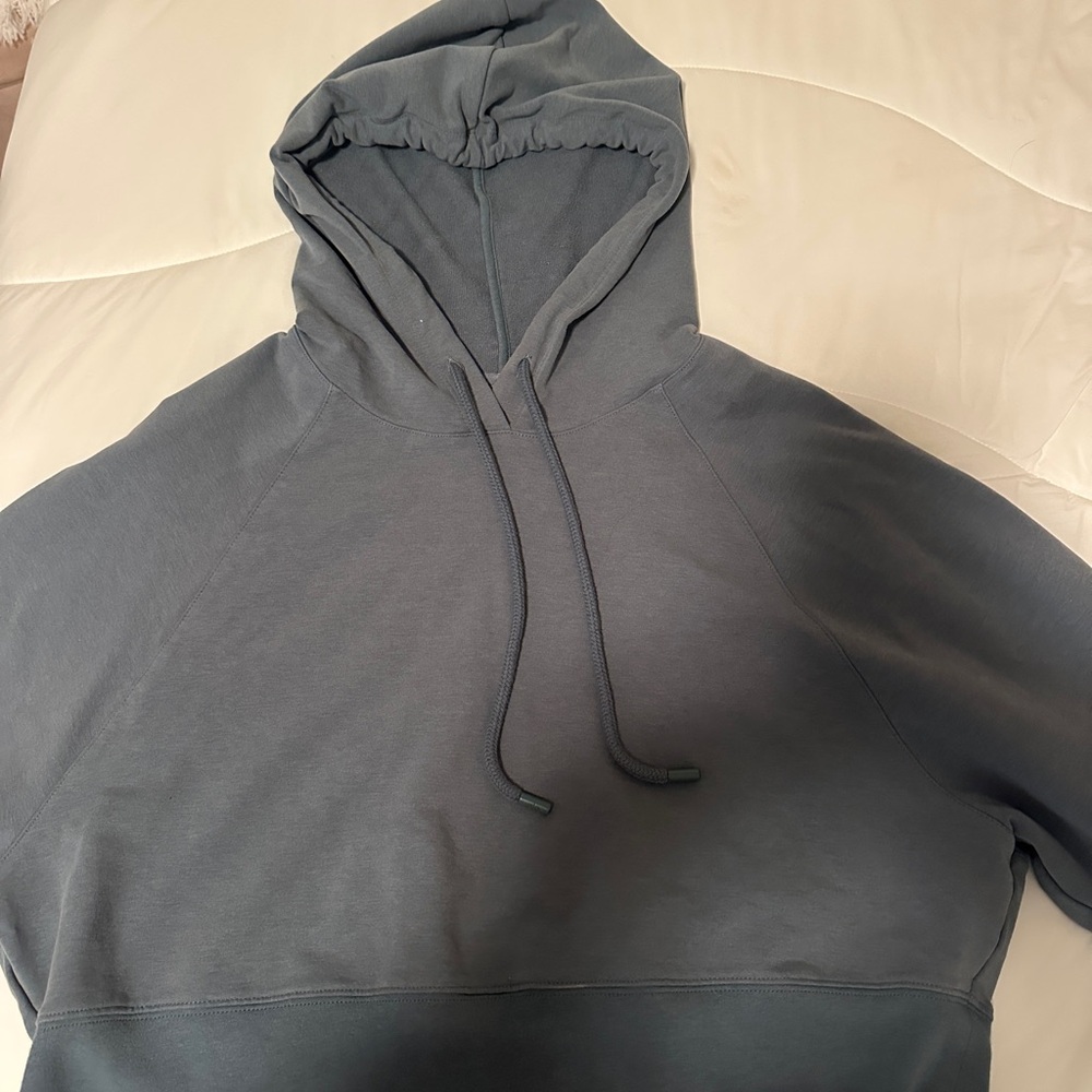 Alo teal cropped hoodie